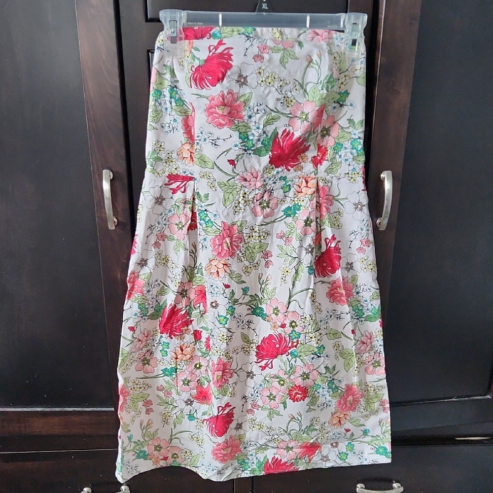 Old Navy Strapless Floral Dress